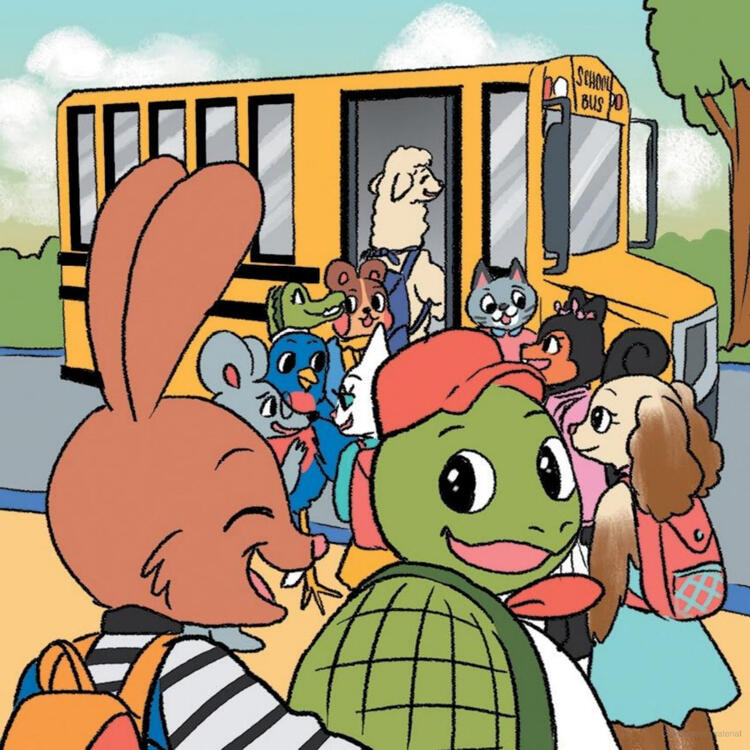 Button Bunny First Day of School